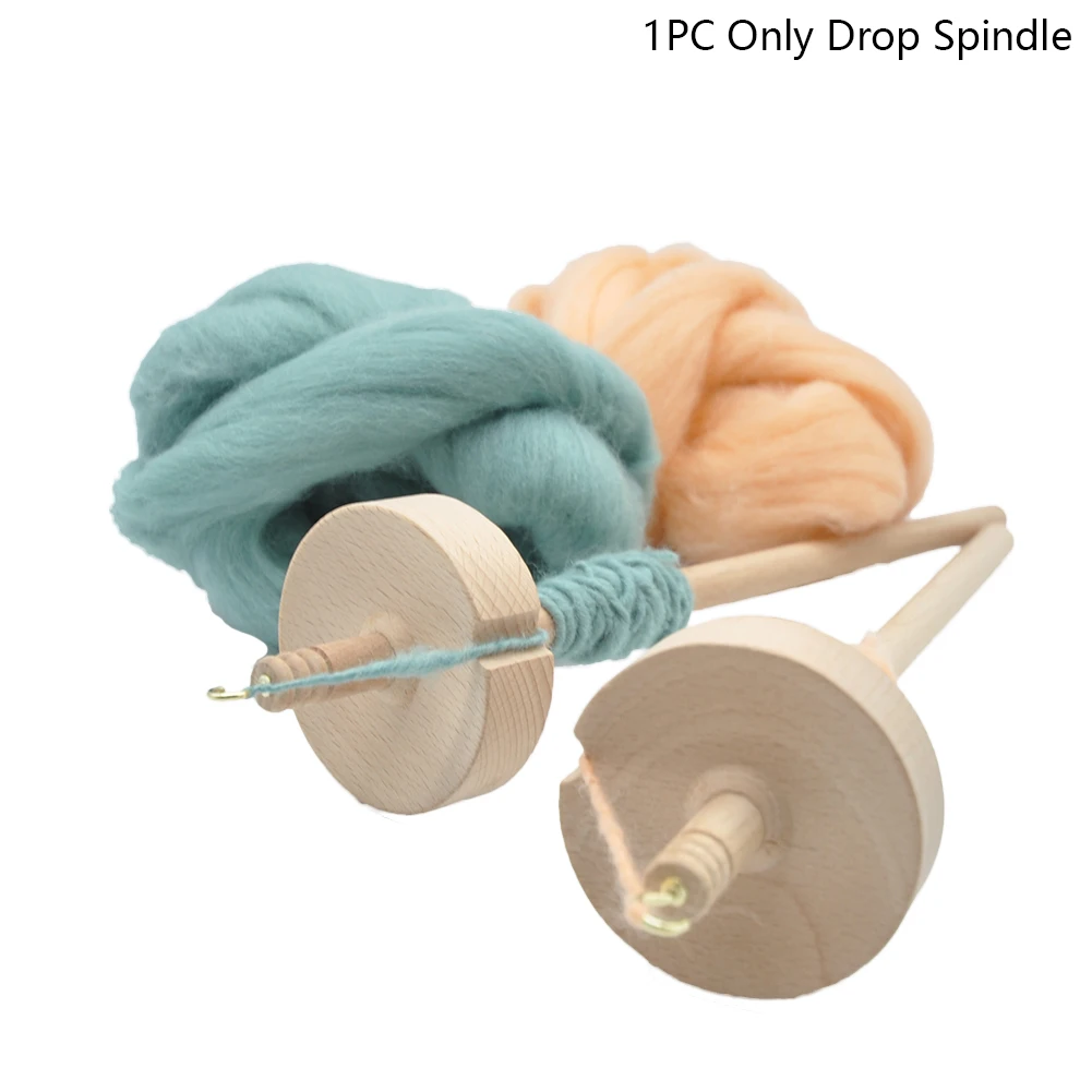 Yarn Tools Carved Drop Spindle Practical Multifunction Crafts Home DIY For Spinning Wool Beginners Portable Sewing Wooden