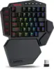 Redragon K585 PRO Wireless One-Handed Mechanical Keyboard 42 Keys 3-Mode RGB 7 Onboard Macro Keys Detachable Wrist Support 1