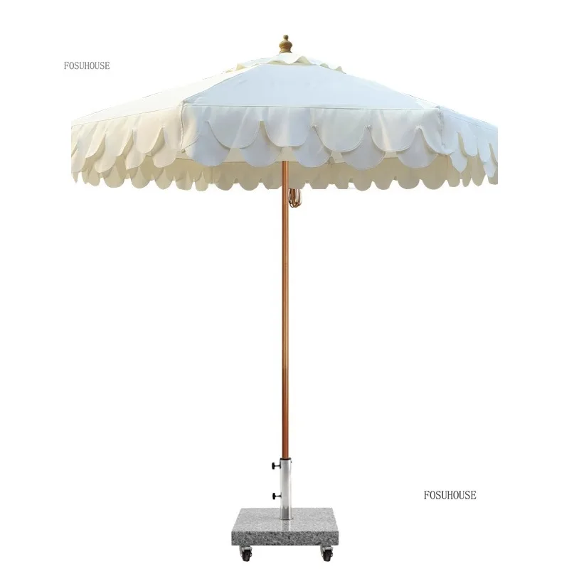 Sombrilla europea para exteriores, sombrilla para jardín, Villa