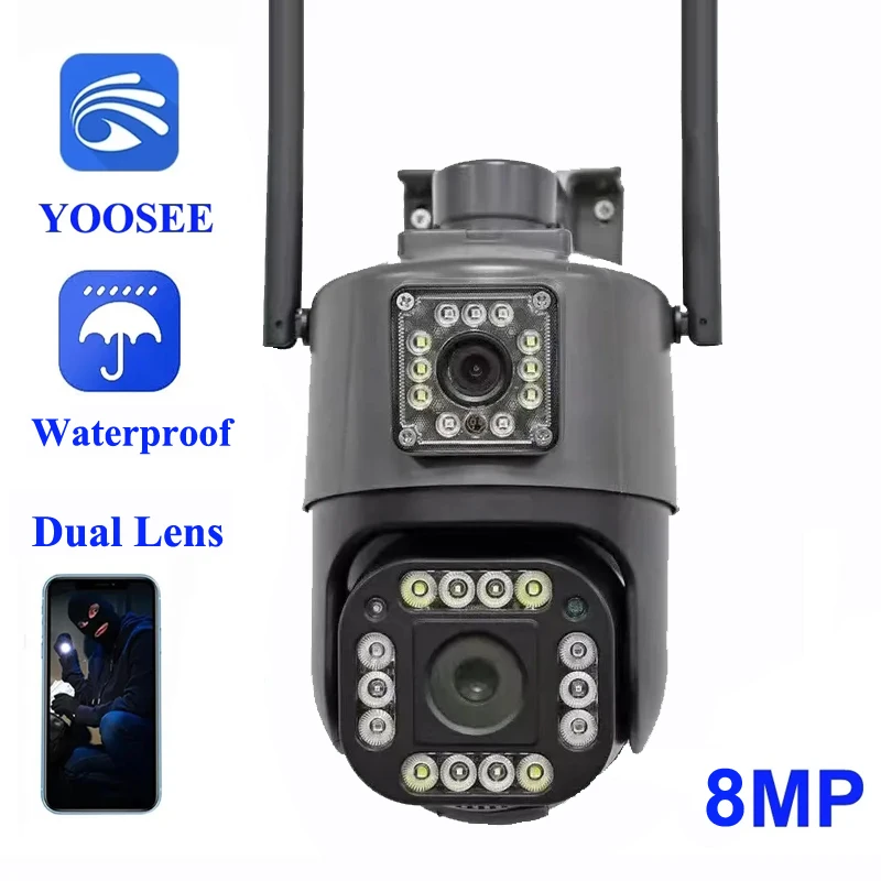 IP-камера Yoosee 4K 8 МП с двойным объективом
