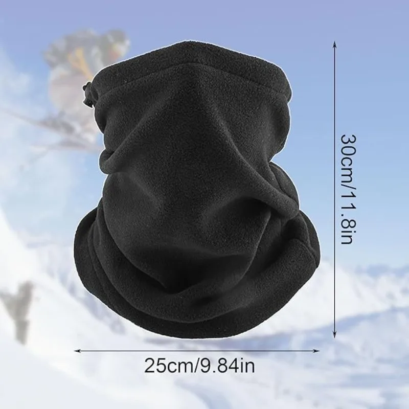 Fleece Warm Winter Windproof Neck Warmer Tube Scarf for Men Women Bandana Half Face Cover Cycling Ski Sport Camping Hiking Scarf