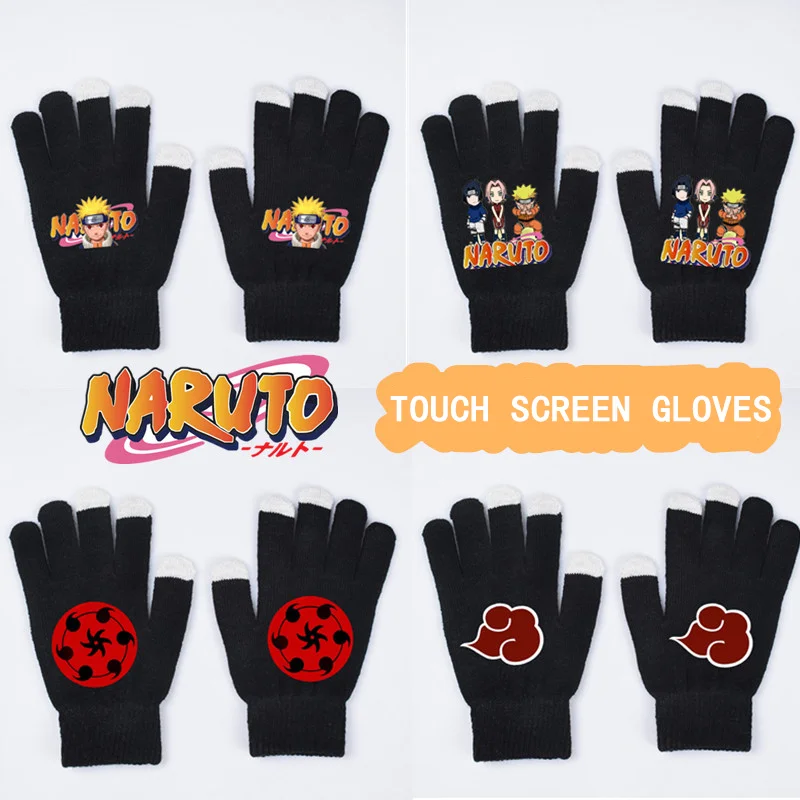 Kids Winter Gloves Boy Naruto Full Finger Naruto Gloves Hot Gloves