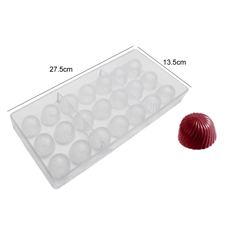 Chocolate Mold 3D Polycarbonate Transparent Plastic Kitchen Baking Tools for DIY Pastry... - SKU CMHB1738 - UGI Packaging