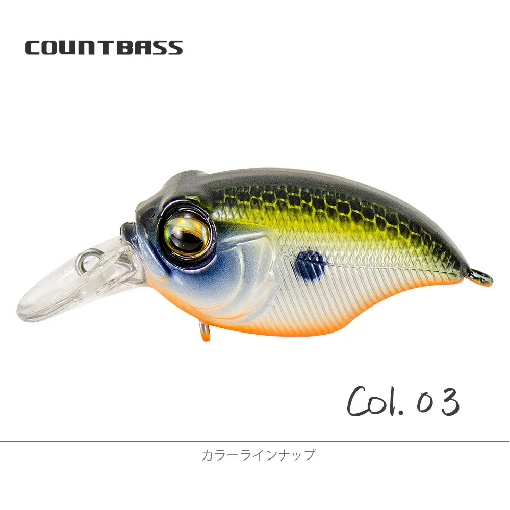 COUNTBASS 38 mm 43 mm 48 mm Kurbelköder Hartplastik Fischwobbler Forellenbarsch Anglerköder – Detail 18