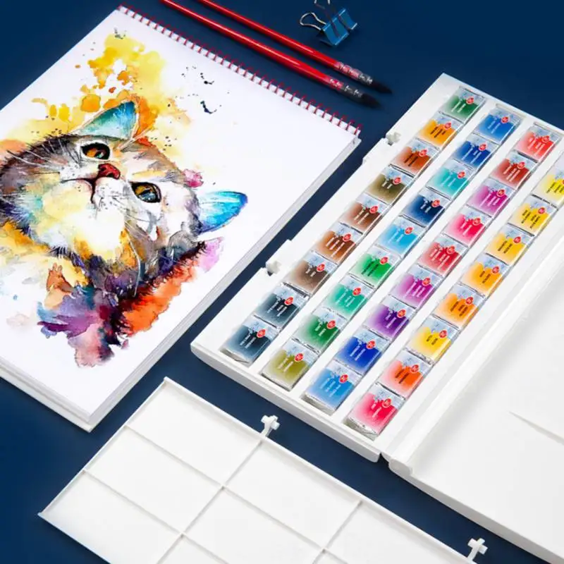 ホワイトナイト透明水彩ペイント,学生/アーティスト/絵画用の水彩
