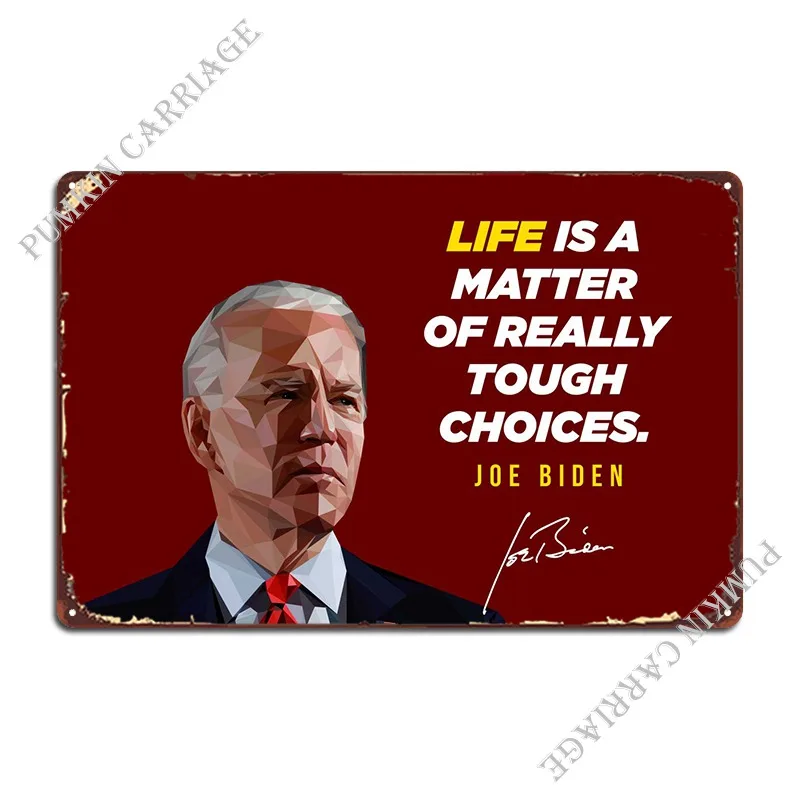 Joe Biden Metal Signs Club Bar Club Design Club Tin Sign Poster