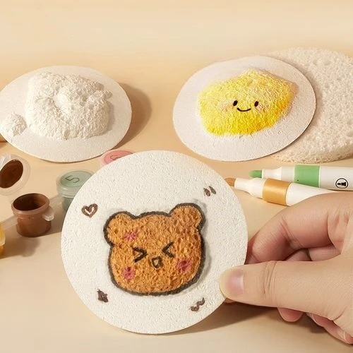 3D Drawing Magic Canvas Sponge Foam Texture Painting Paper Kids DIY Art Craft Birthday Party Favors Supplies Christmas Gift Toys