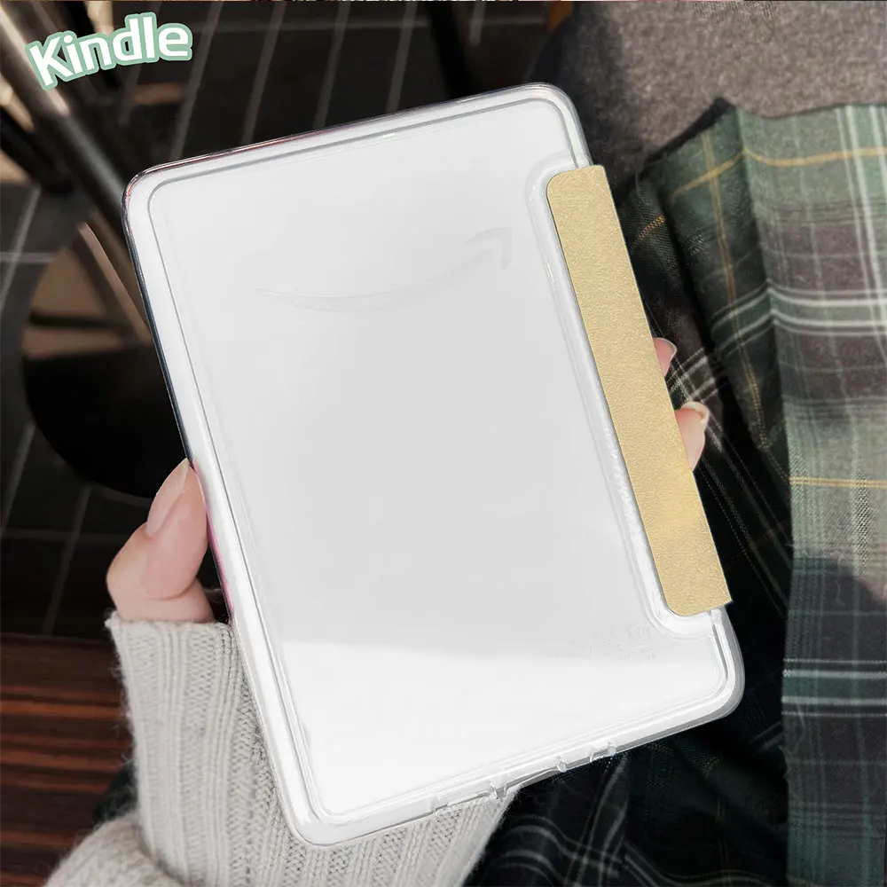 Acrylic Back Shell Kindle Case with Hand Strap