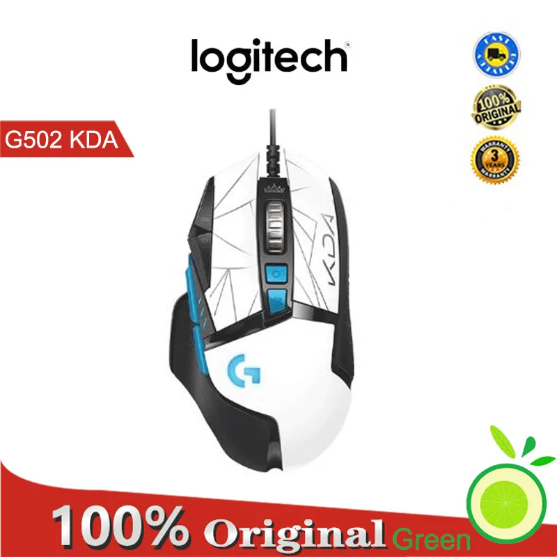 

Logitech G502 KDA HERO LIGHTSYNC RGB Gaming Mouse KDA LTD USB Wired Mice 25600 DPI Adjustable Programming Mice for Mouse Gamer