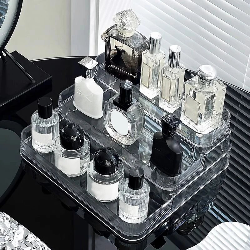 Elegant Perfume & Makeup Organizer Rack