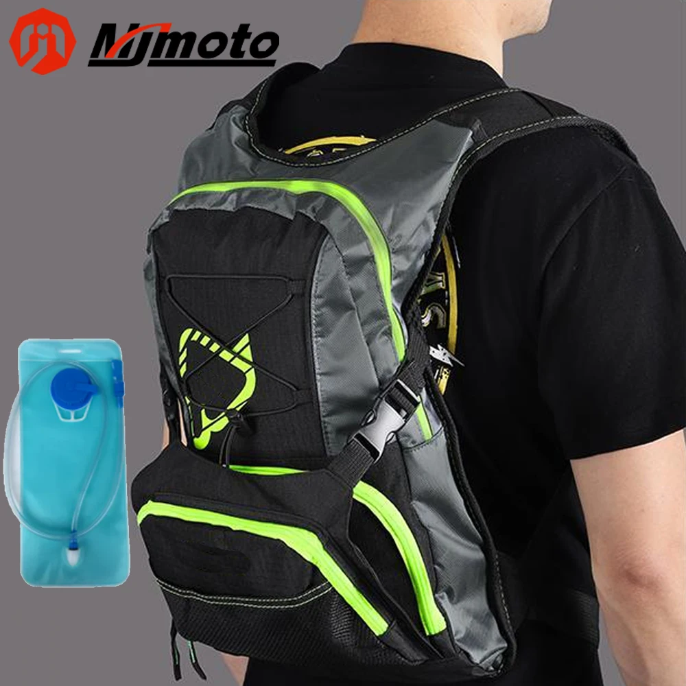 Black Technology Large Capacity Water Bag Backpack Moto Riding Foldable