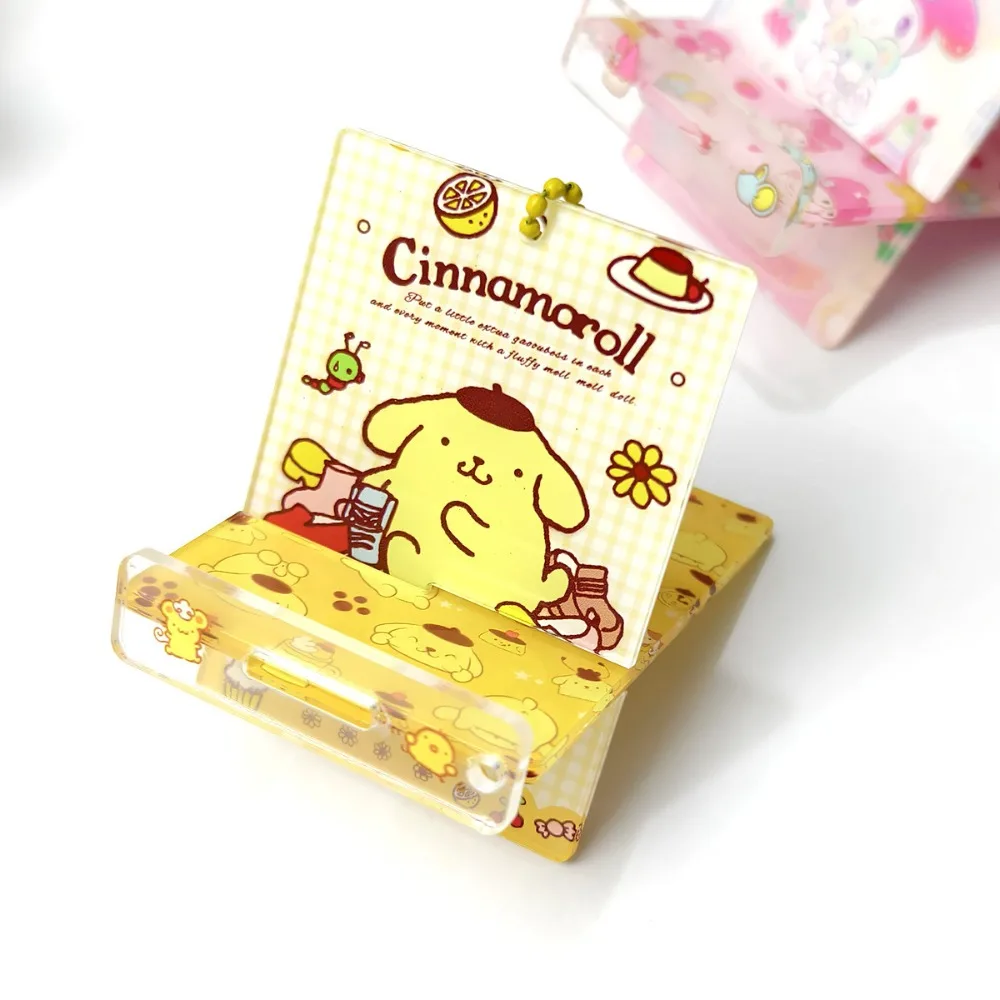 iigen Sanrio Cartoon Melody Kuromi Cinnamoroll 비즈 폰 스트랩 폰 걸이용 키체인 친구 쥬얼리 액세서리