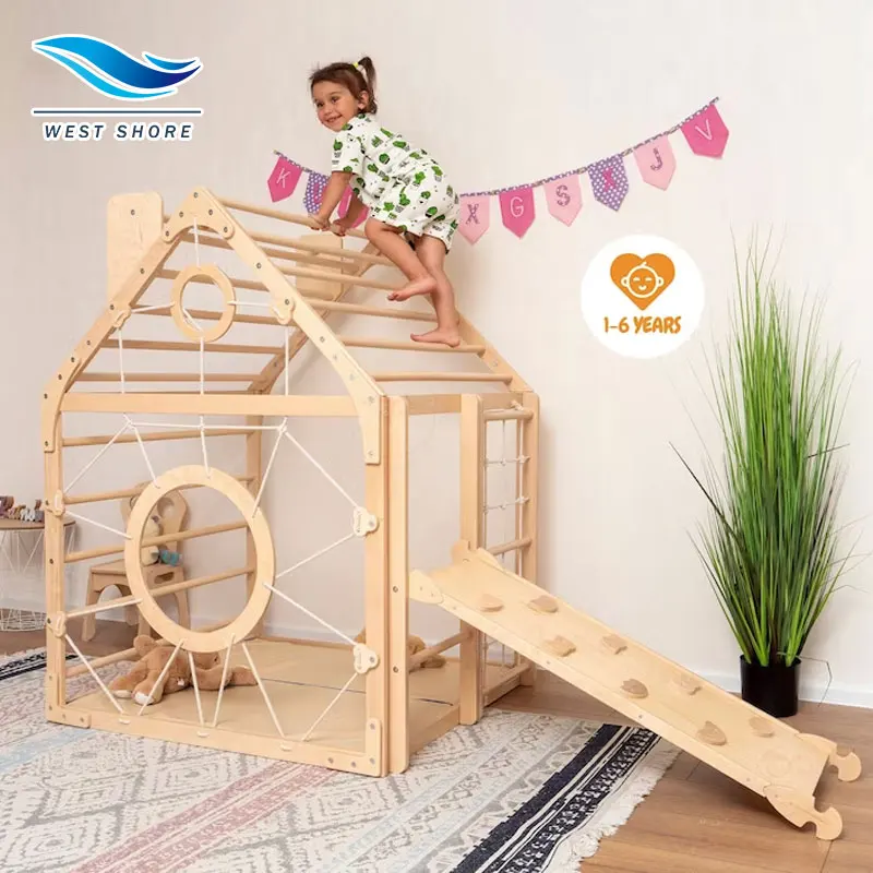 Factory Price High Quality Support Children Climbing Frame Wooden Climbing Frame For Kids