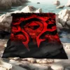World of Warcraft HD Printed Blankets. Oversized  Sofa Bed Cover Soft and Hairy Blanket Soft Warm Flannel Throw Blankets Gift 5
