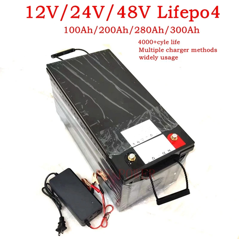 BLN 12V 24V 48V 100Ah 200Ah 280Ah 300Ah 400Ah batteria LiFePo4 batterie al litio ferro fosfato