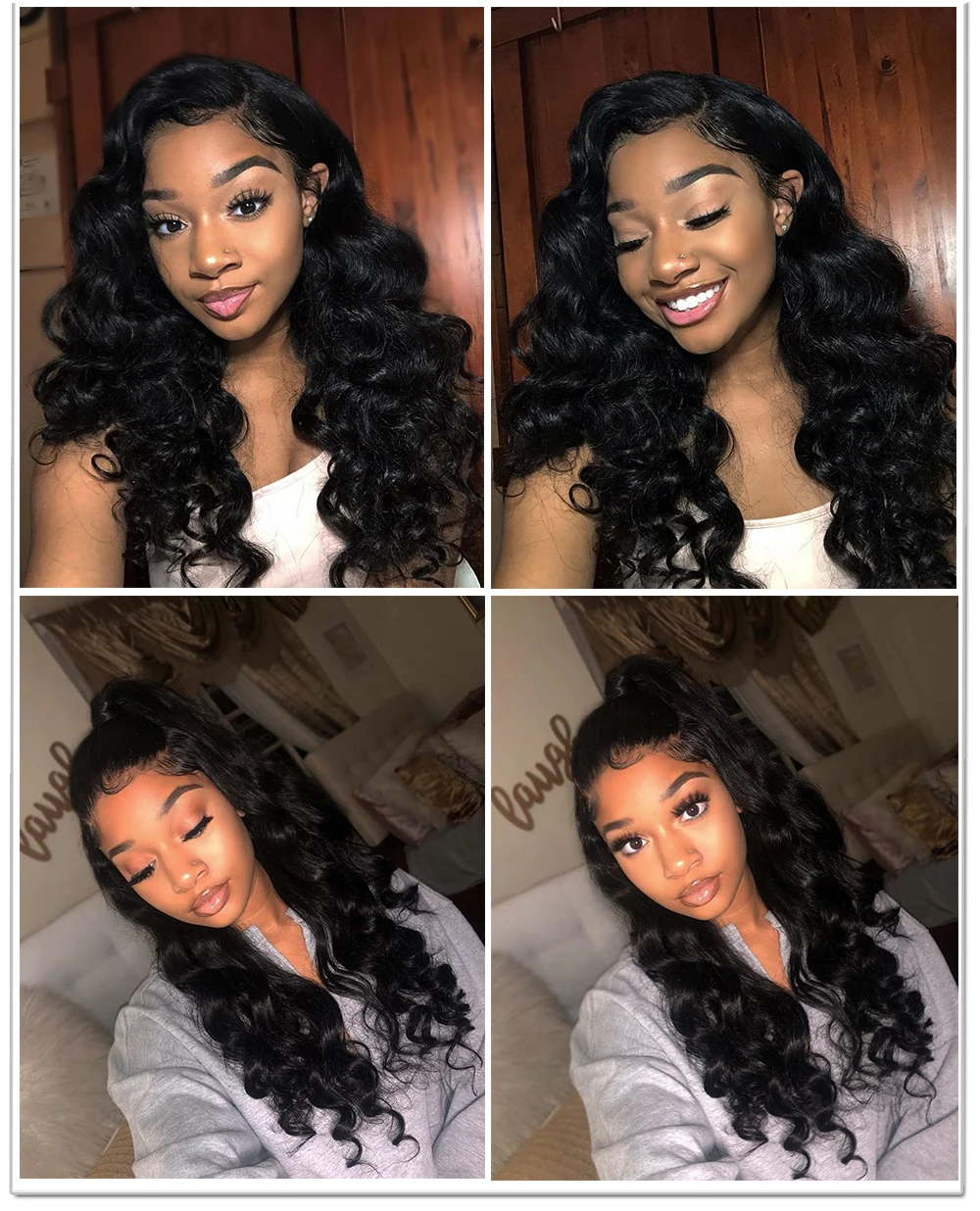 Loose Wave Bundles Brazilian Virgin Human Hair Weave 1/3/4