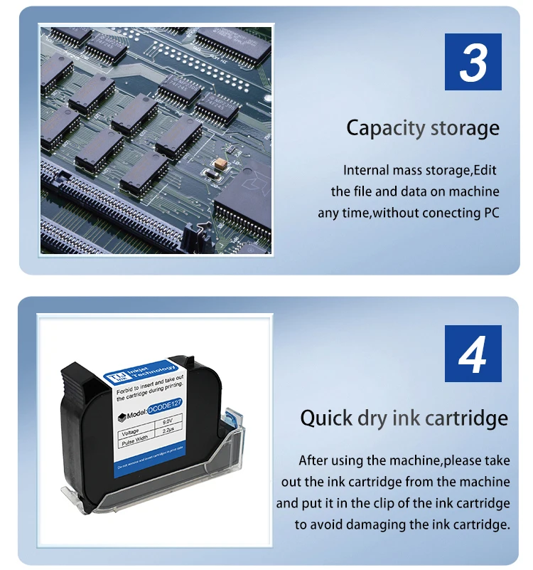 130PRO Industrial Online Inkjet Printer 12.7mm with Plastic Shell QR Barcode Bat