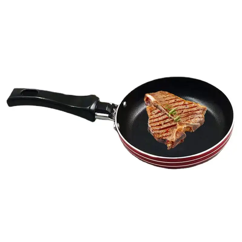 

Mini Frying Pan Stainless Steel Frying Pan Reusable Mini Pan Non Stick Cooking Pans With Cool Handle Kitchen Accessories
