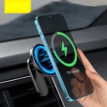 

Baseus Magnetic Car Phone Holder For iPhone 12 Pro Max Phone Holder Fast Wireless Charger For Car Air Vent Mount Holder Stand