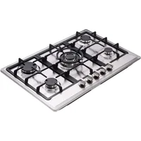 Kitchen cooktop, sealed 5-burner cooktop, stainless steel cooktop, kitchen workstation cooktop, kitchen cooktop 2