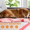 1pc Ultra Fine Fiber Super Absorbent Pet Bath Towel, Fast Drying, Soft and Comfortable Small To Large Dog and Cat Grooming Towel 4