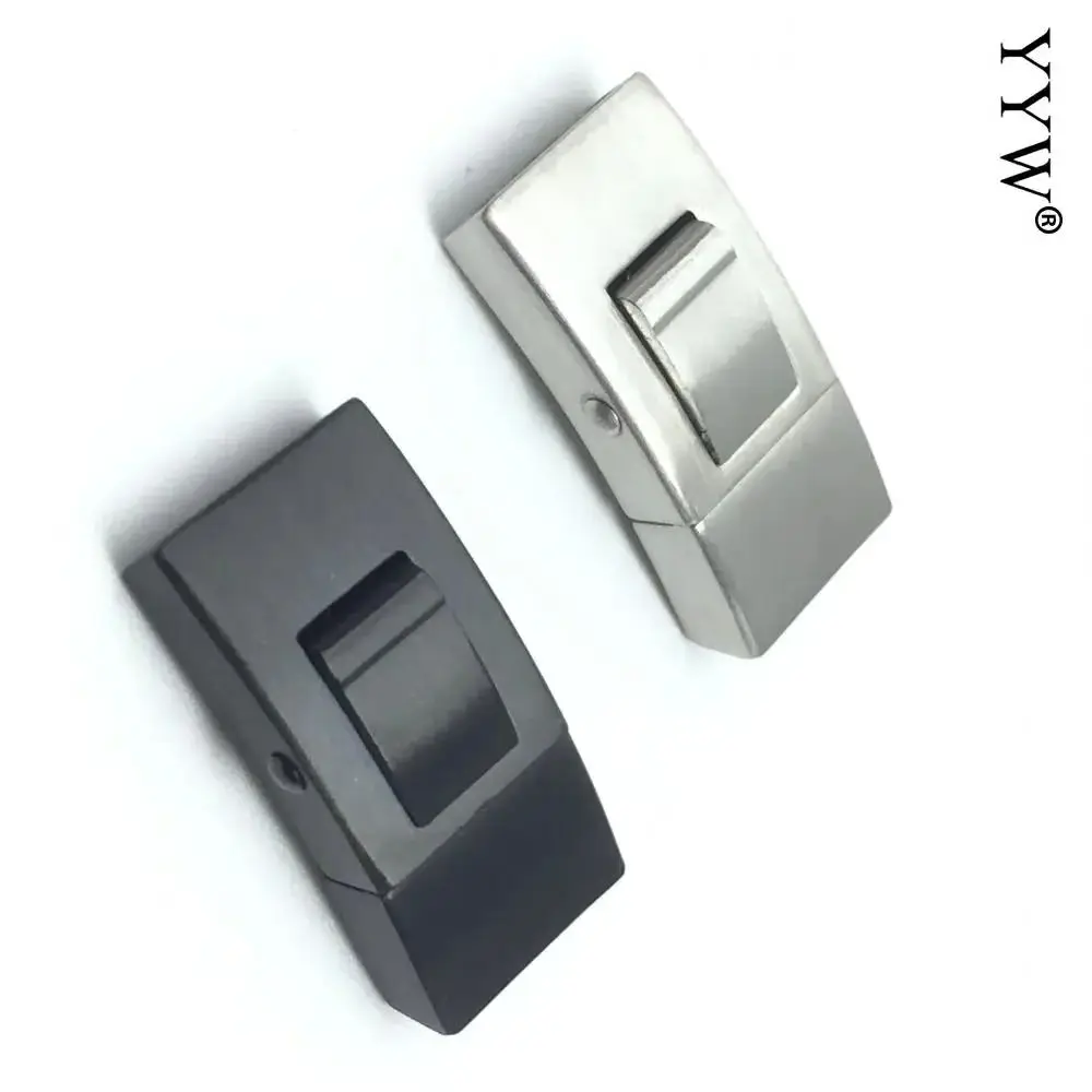 5-10 Clasps Stainless Steel Bayonet Clasp Hole 10*3mm For Bracelets Making Leather Cord Connector Link Buckle Diy Jewelry Making