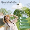Ceiling Fan Portable Camping Tent Ceiling Canopy Fan 8000mah Rechargeable Wireless Fan Air Circulators with Remote Control Light 2