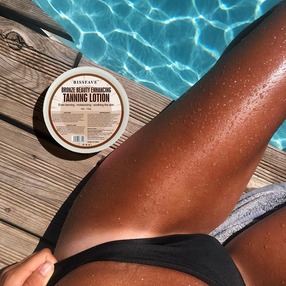 Self Tanning Cream Fast Body Face Self Tanner Fake Tan Cream Solarium Makeup Foundation Bronzer Nourishing Lotion Skin Care 100g