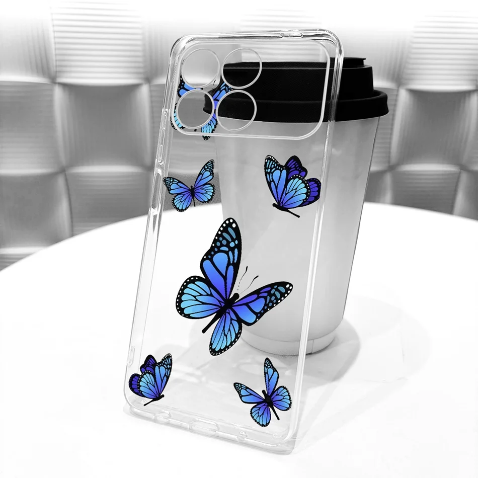 New Simple Style Transparent TPU Soft Silicone Phone Case