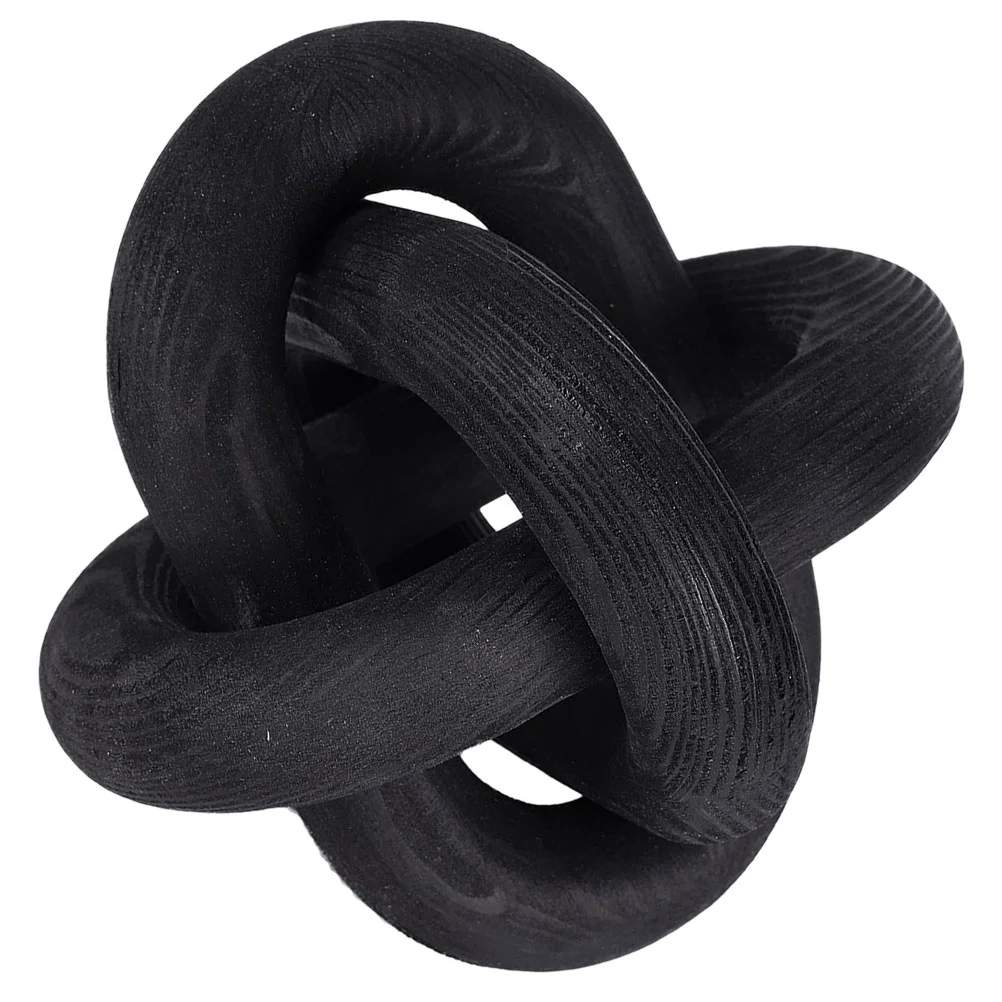 

Decorative Wood Knot Coffee Table Decor Wooden Chain Knot Wooden Link Chain Ornament