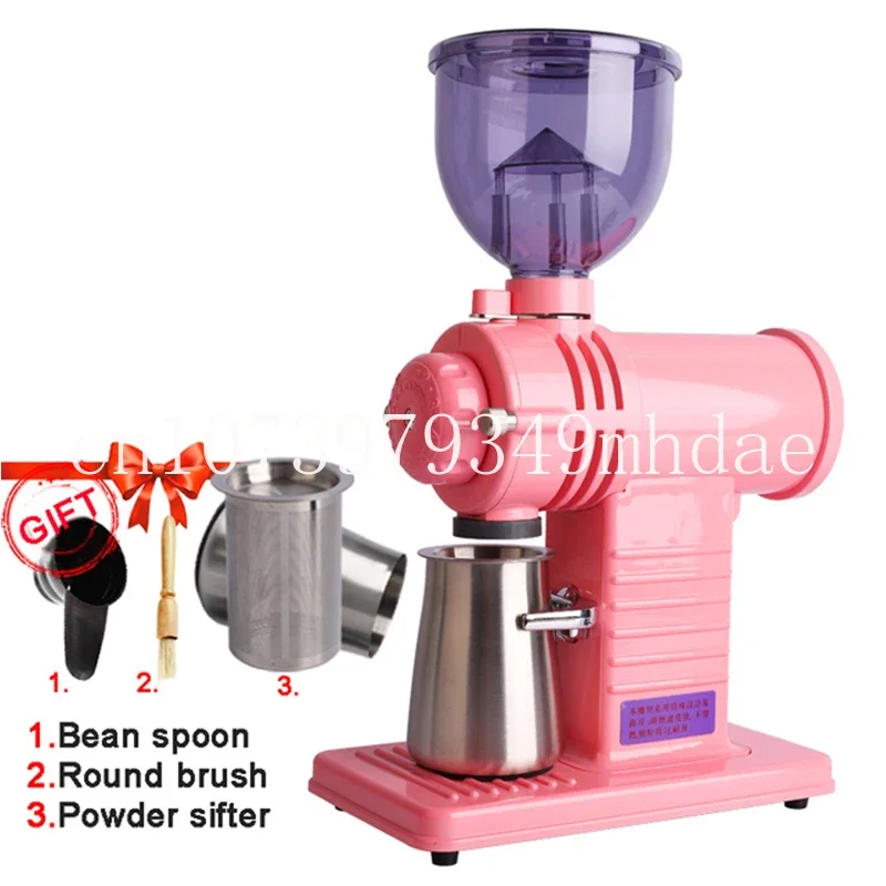 

N520 Electric Coffee Grinder 110-220V Household Hand Punched Coffee Bean Grind machine Titanium Alloy Steel Knife Grinding Disc