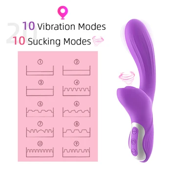20 Modes Silicone Vagina Sucking Machine Woman Vibrat SexToy Female SuckBlowjob Vibrator Pussy Clitoris Stimulator Masturbation 2
