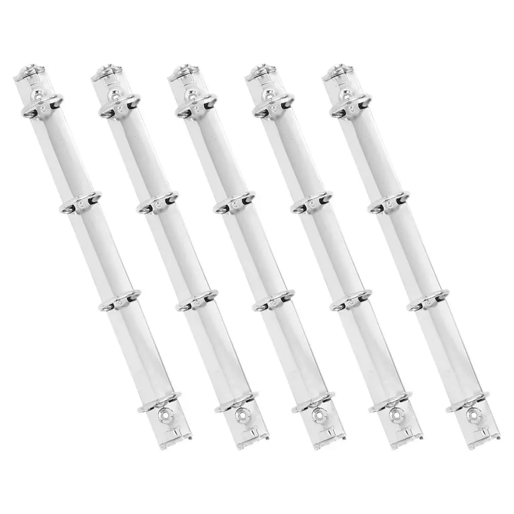 5Pcs A4 금속 루스 리프 바인더 4 홀 금속 링 문서 주최자 사무실 학교 노트 스포츠 카드 바인더