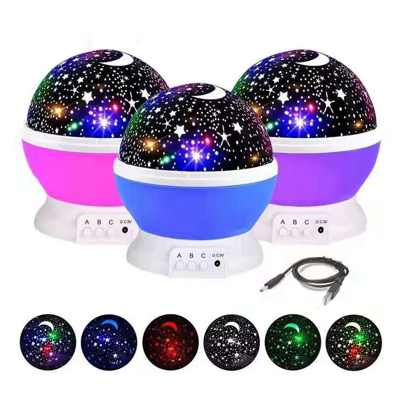 360° Rotating LED Galaxy Lamp Nebula Effect Modern Starry Sky Projector Night Light for Kids' Bedroom Decor Christmas Gifts