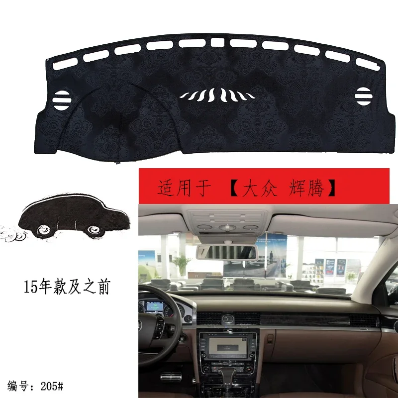 

TOMMIA For Volkswagen Phaeton Dashboard Pad Cover Dash Mat Anti-Sun Velvet Instrument