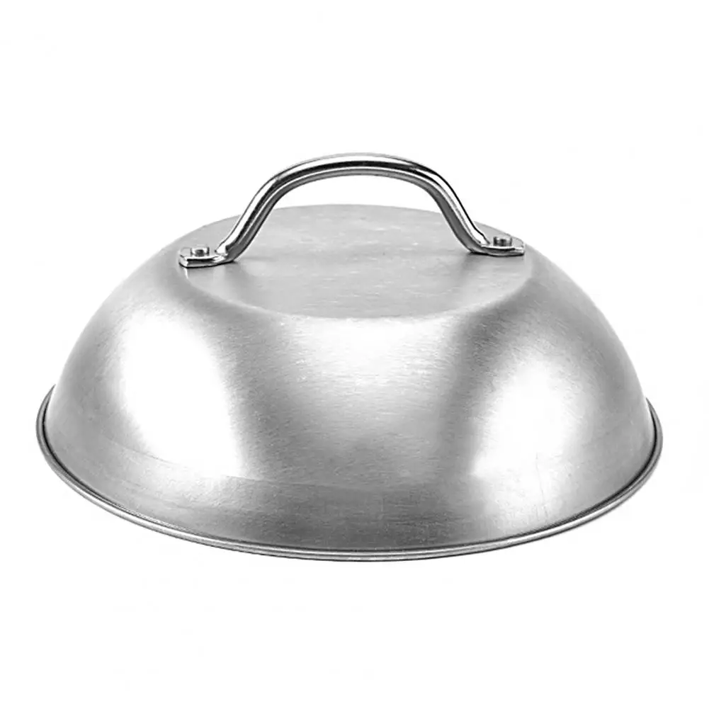 1Pcs Stainless Steel Steak Cover Teppanyaki Dome Dish Lid Home Round Oil  Proof Meal Food Cover Kitchen Cooking - AliExpress