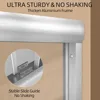 Double Sliding Bathtub Door for Shower Semi Frameless Bypass Glass Shower Doors for Bath Tub with Tempered Glass Brushed 5