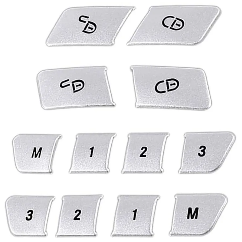 Car-Aluminum-Seat-Memory-Door-Lock-Unlock-Switch-Button-Trim-Cover ...