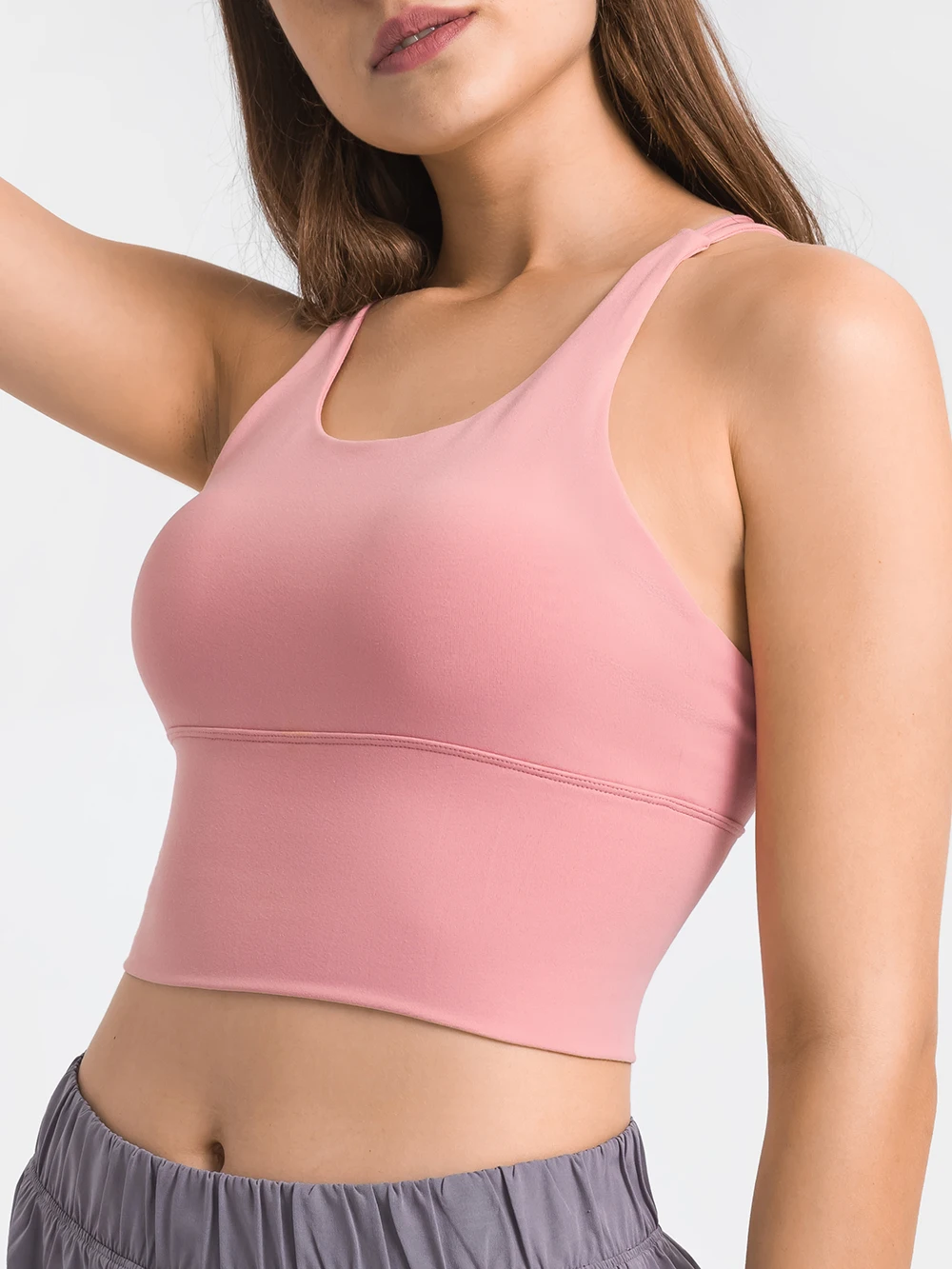 Nepoagym BREATHE Women Cross Back Sports Bra High Impact Workout Bra Women Fitness Bra Yoga Bra Padded Push Up Bra