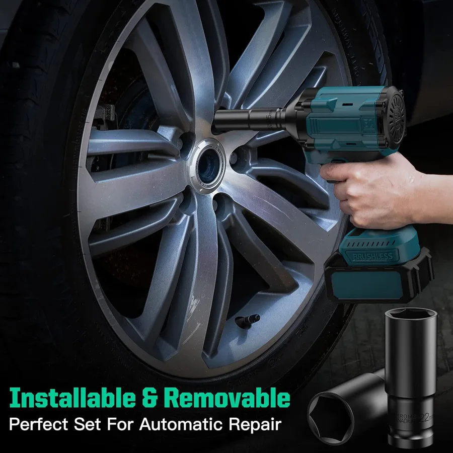 1/2" Drive Metric Impact Socket Set 6