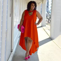 Plus Size Fashionable Elegant Women's Dress Amazon 3042 Sexy Round Neck Casual Clothing European American Style - Image 2