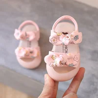 Girls Sandals Baby Baotou Toddler Shoes Girls Princess Shoes Soft Sole Girls Baby Shoes 3