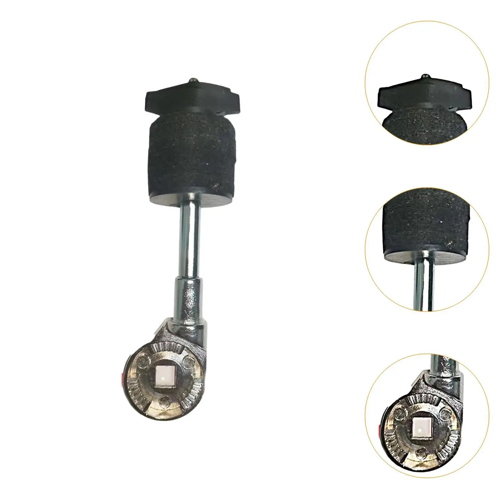Cymbal Head Drum Kit, Mini Arms Holder Stand, Adjustable Legs Percussion Instrument Accessories, Metal Cymbal Stacker Mount