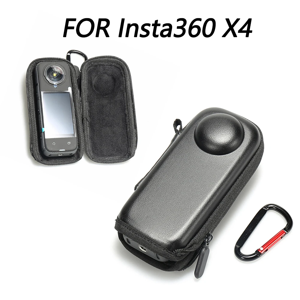미니 휴대용 운반 케이스, 액션 카메라 보호대 가방, 하드 휴대용 보관 케이스, PU 가방, Insta 360 X4 액세서리