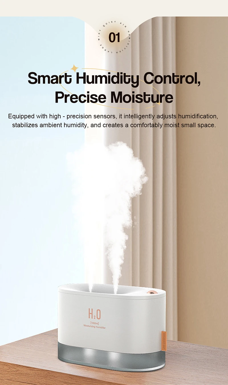 Description Picture 4 of itemAir Humidifier Rechargeable Ultrasonic Cool Mist Humidifier Enhanced Air Quality for Home Office Bedroom Baby Room