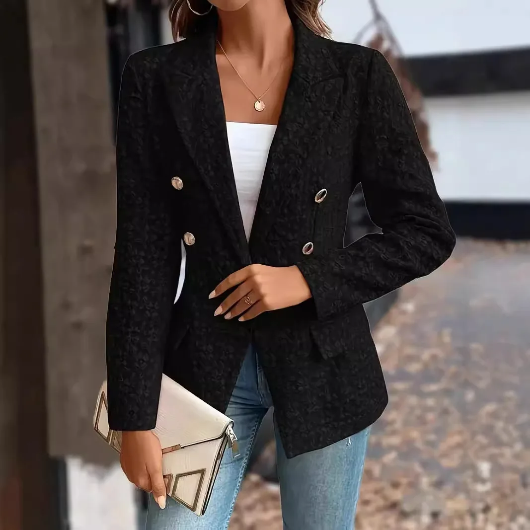 Floral Print Women Business Blazer Coat