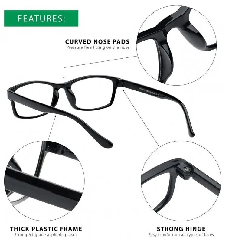 Small Frame Reading Glasses Fashion Ultralight Weight Eyewear Women's Blue Light Anti Radiation Business Glasses Men Goggles