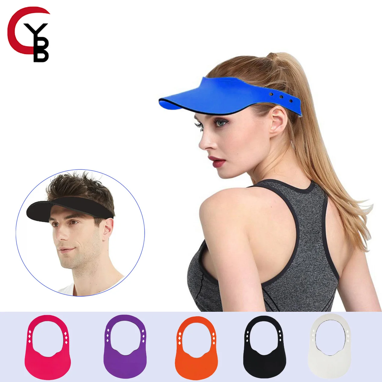 

Running empty top hat for men&women, sweat absorbing baseball hat for men and couples, outdoor sun shading&protection tennis cap