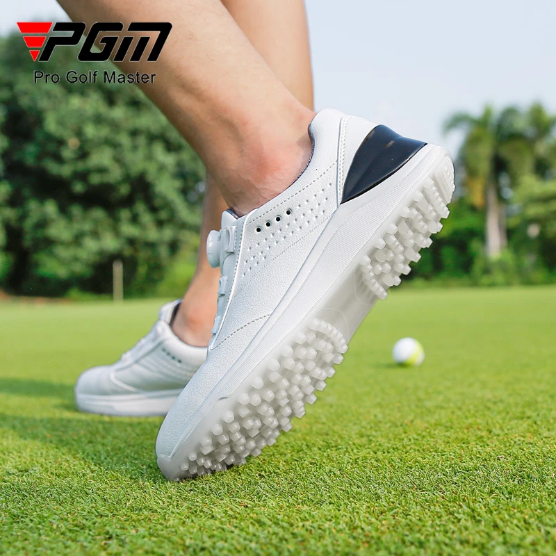 PGM Men's Golf Shoes Waterproof and Side Slip resistant Knob Buckle Casual Sports Sneakers XZ309