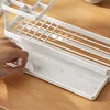 1PCSMultifunction Steel Frame Toothbrush and Toothpaste Holder Mouthwash Cup Storage Stand Rack Bathroom Counter Organizer Shelf 5
